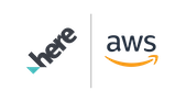 HERE & AWS logos