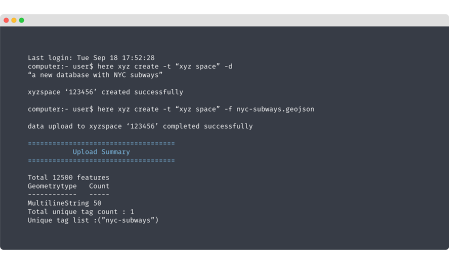 console with code